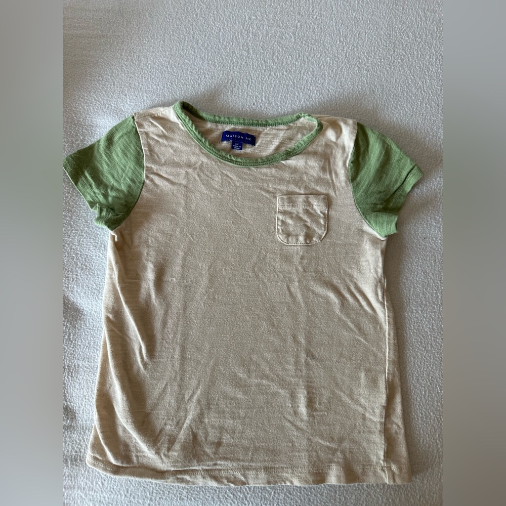 Masion me color block tee.